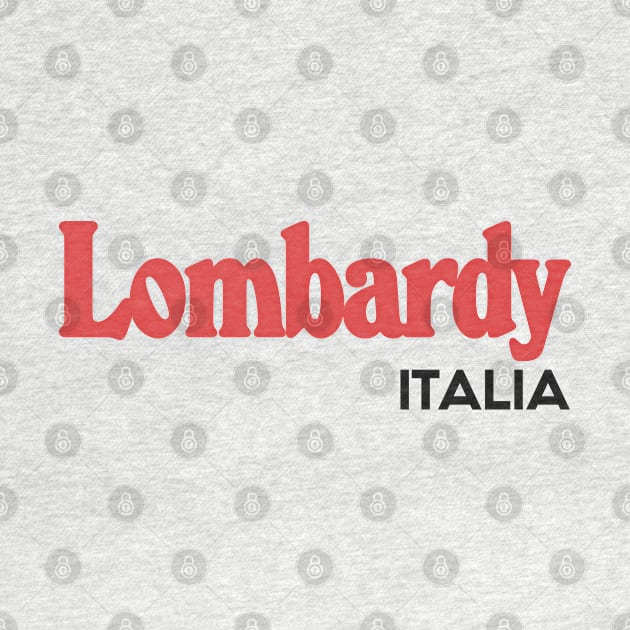 Lombardy // Italian Region Typography Design by DankFutura